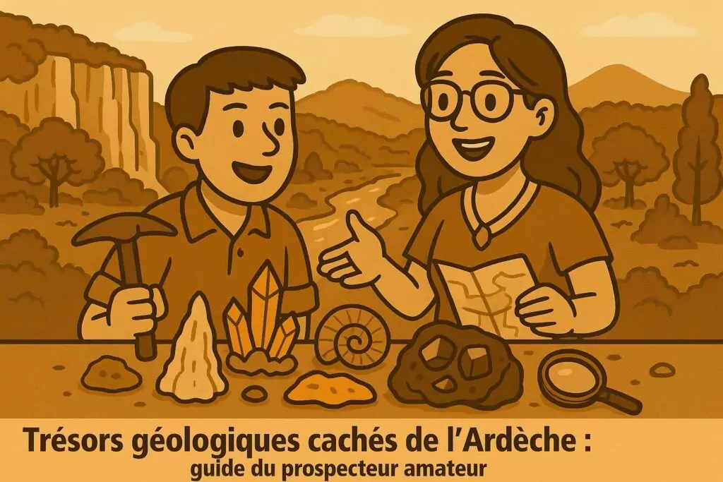 Alex partage ses découvertes de trésors géologiques en Ardèche