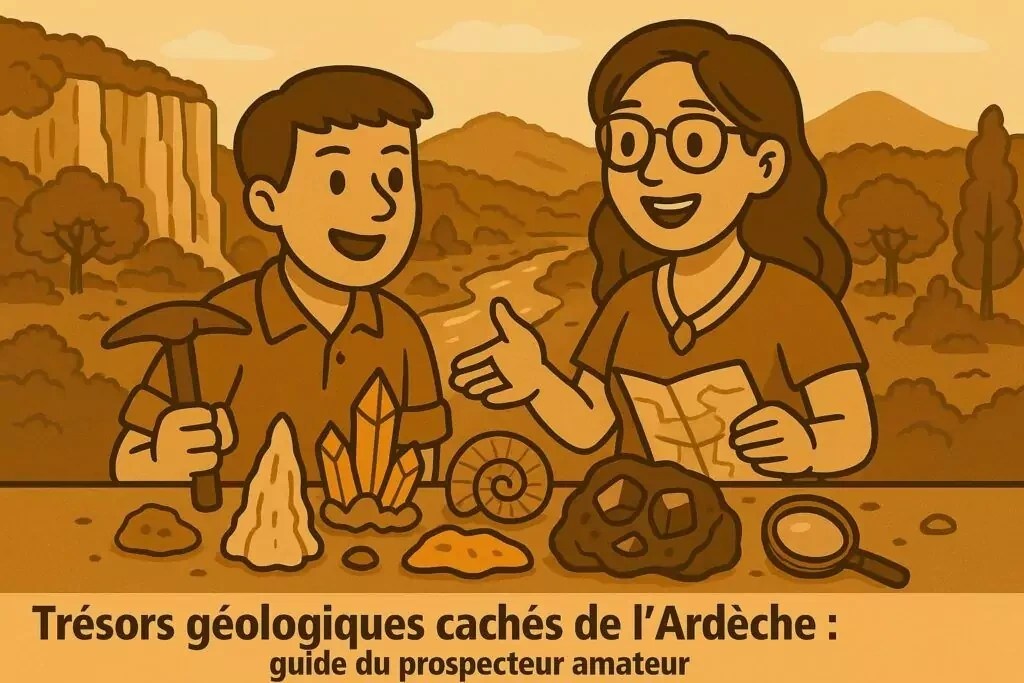 Alex partage ses découvertes de trésors géologiques en Ardèche