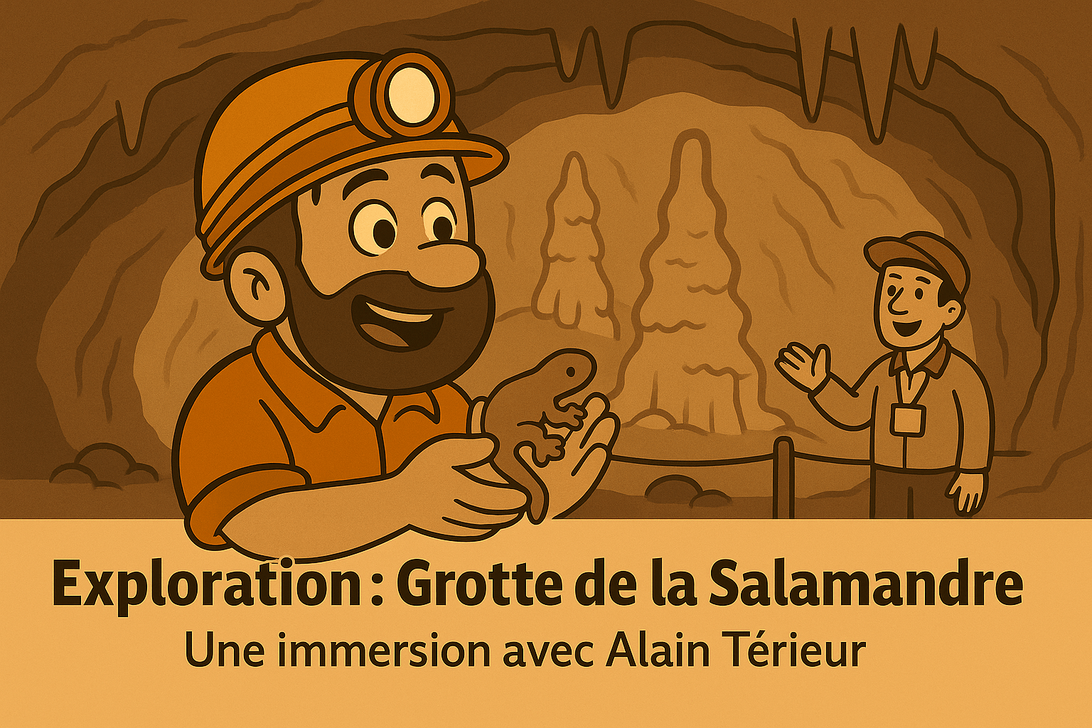 Exploration de la grotte de la Salamandre - Gard