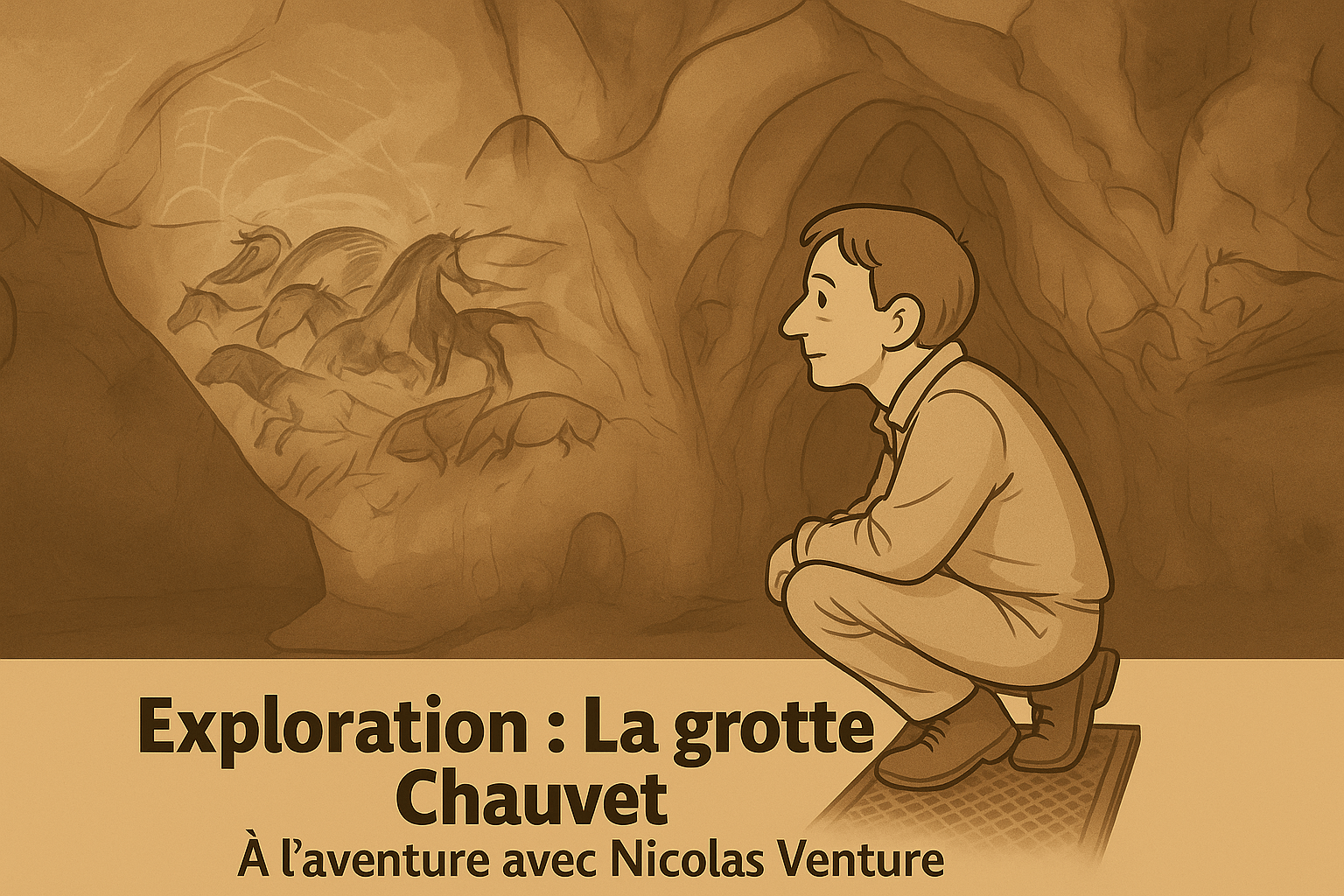 Nicolas VENTURE visite la véritable Grotte CHAUVET